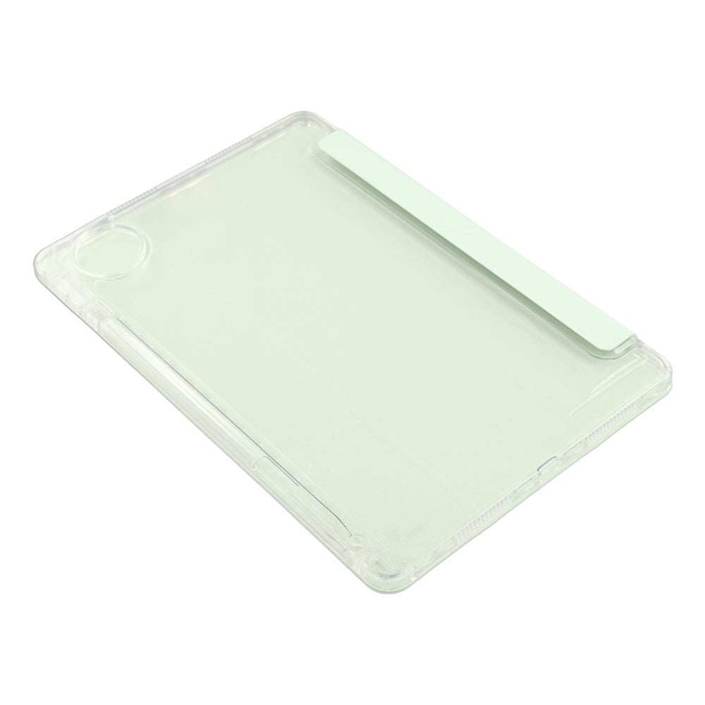 Til Honor Pad 10 Cover Tre-fløjet Stand Læder + TPU + Akryl Klart Bagside Tablet Cover