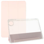 Til Honor Pad 10 Cover Tre-fløjet Stand Læder + TPU + Akryl Klart Bagside Tablet Cover