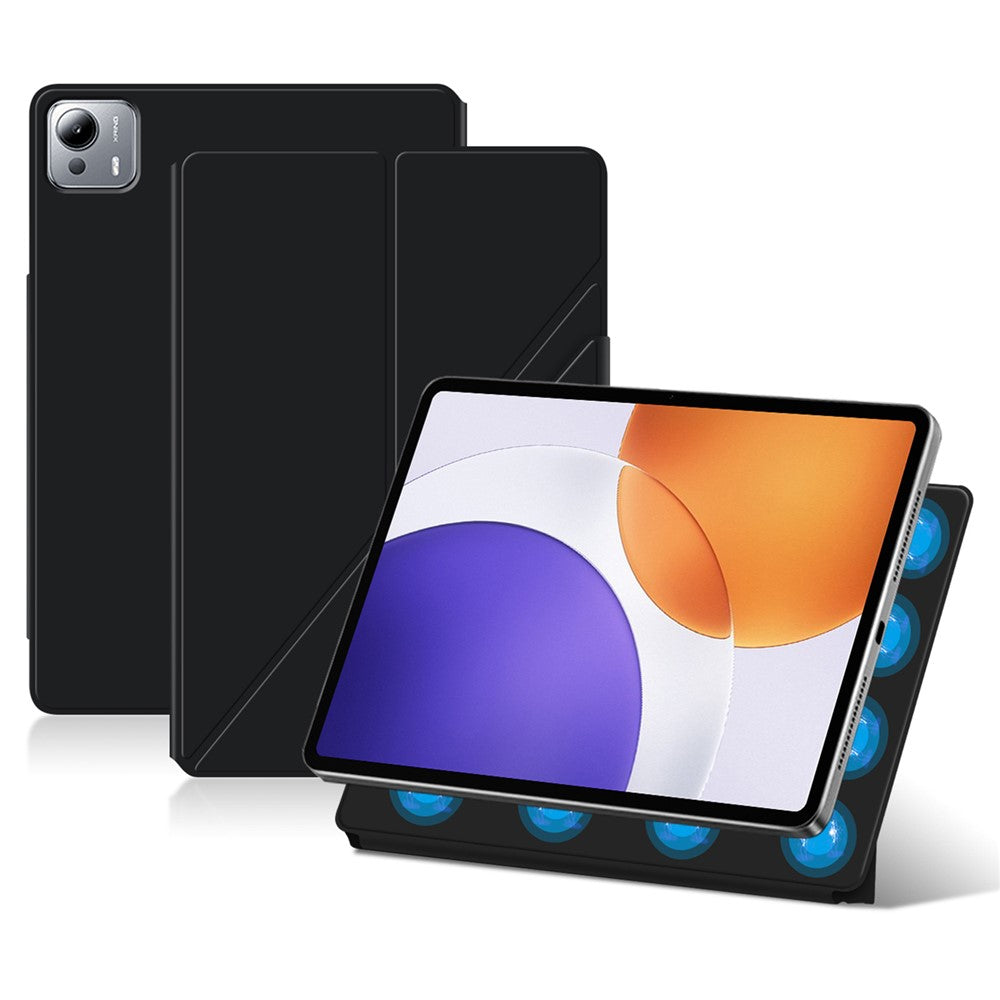 For Xiaomi Pad 7S Pro 12.5 Leather Case Origami Stand Magnetic Tablet Cover Auto Wake / Sleep