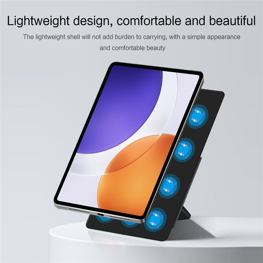For Xiaomi Pad 7S Pro 12.5 Leather Case Origami Stand Magnetic Tablet Cover Auto Wake / Sleep
