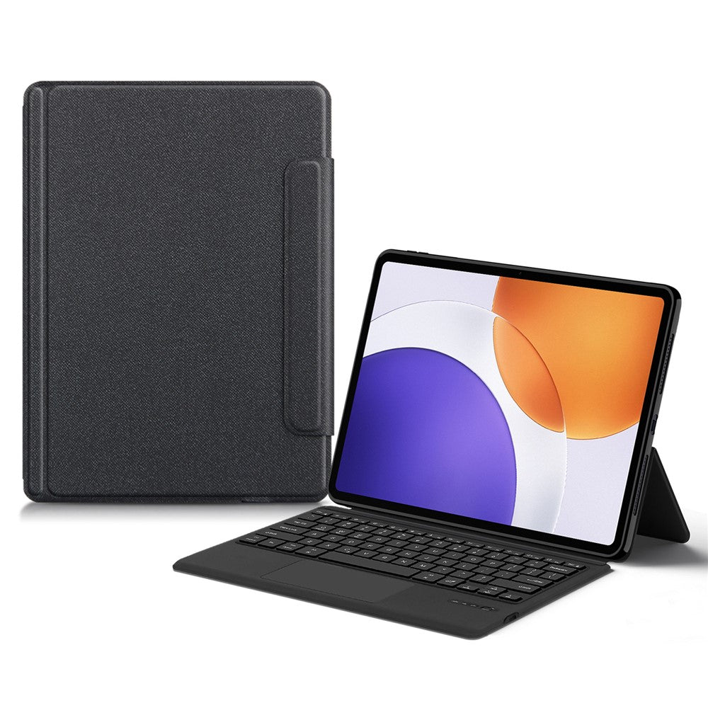 For Xiaomi Pad 7S Pro 12.5 Leather Case + Touchpad Bluetooth-Compatible Keyboard (without Backlit)