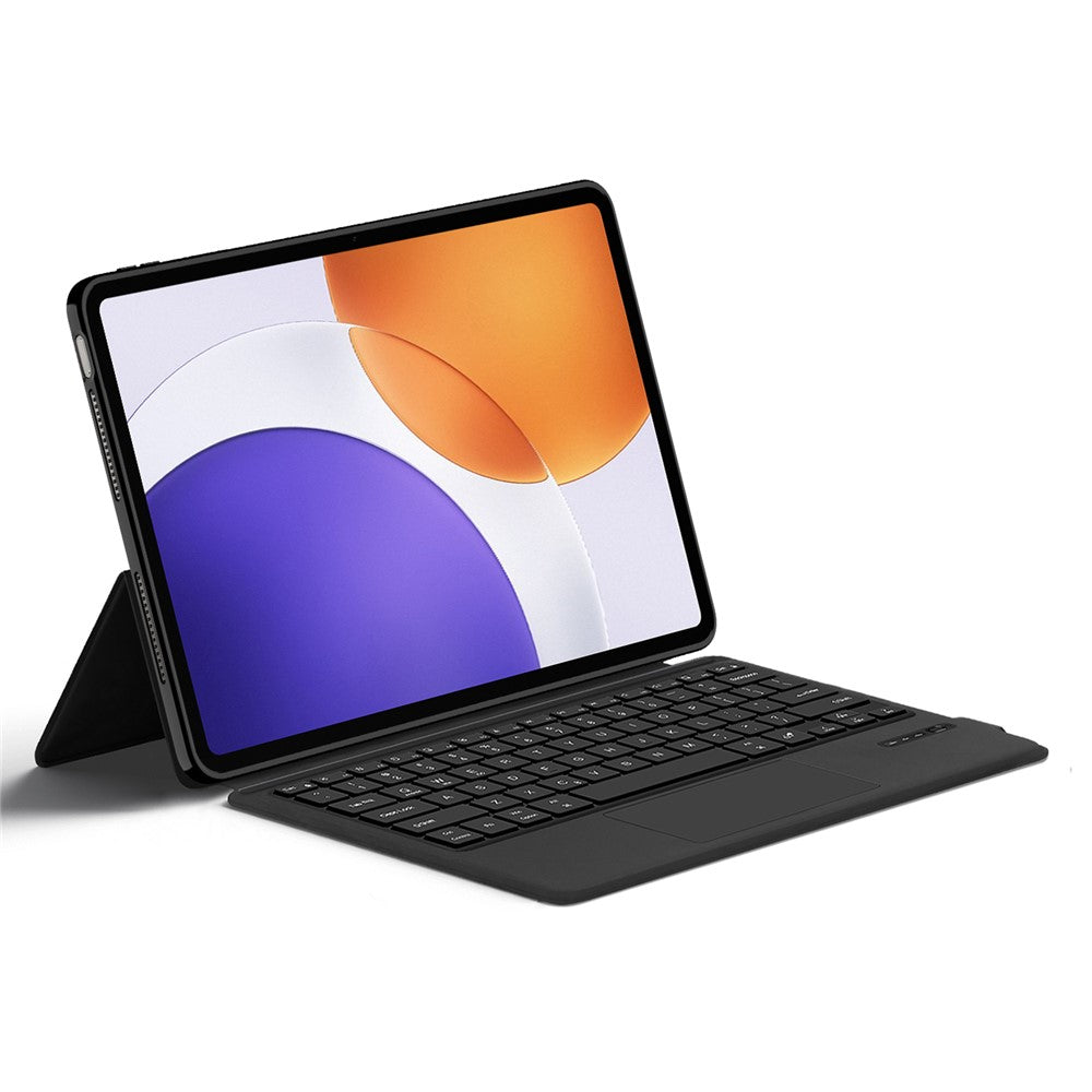 For Xiaomi Pad 7S Pro 12.5 Leather Case + Touchpad Bluetooth-Compatible Keyboard (without Backlit)