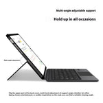 For Xiaomi Pad 7S Pro 12.5 Leather Case + Touchpad Bluetooth-Compatible Keyboard (without Backlit)