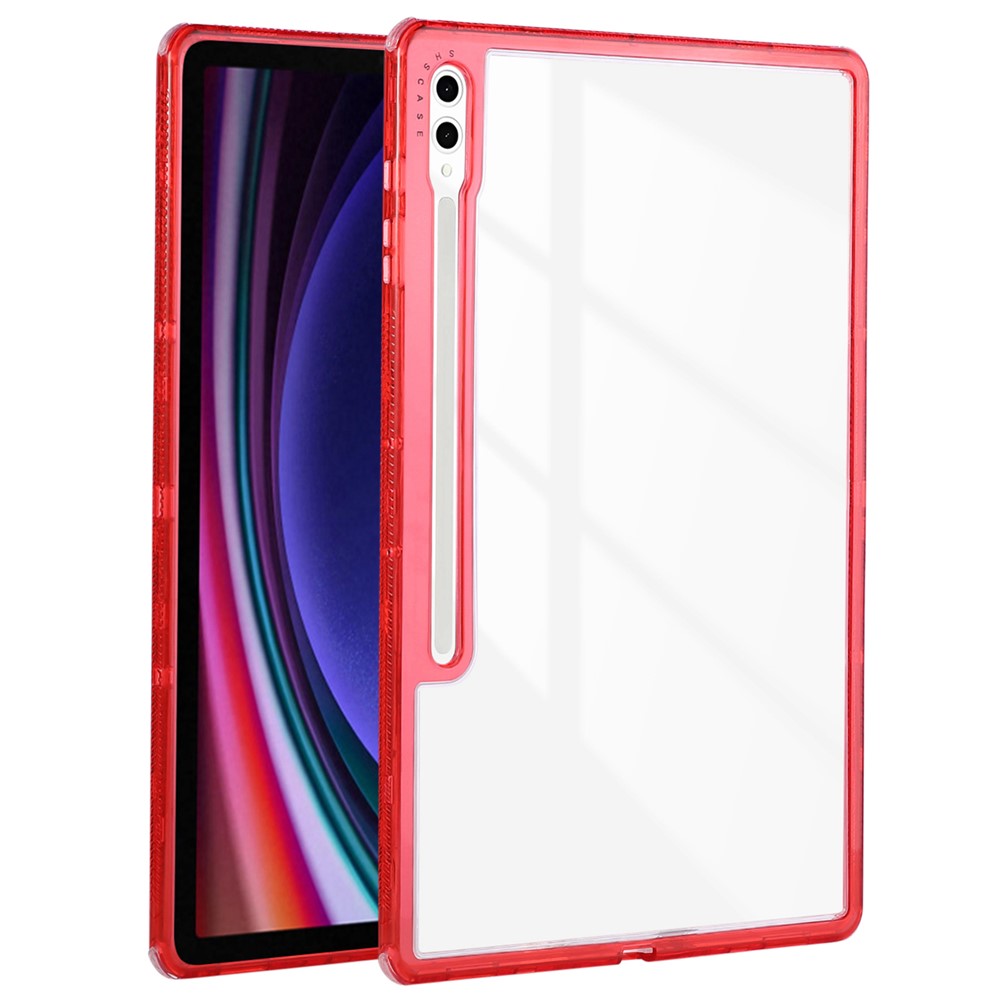 For Samsung Galaxy Tab S9 Ultra Clear Case 3-in-1 PC + TPU Shockproof Tablet Cover