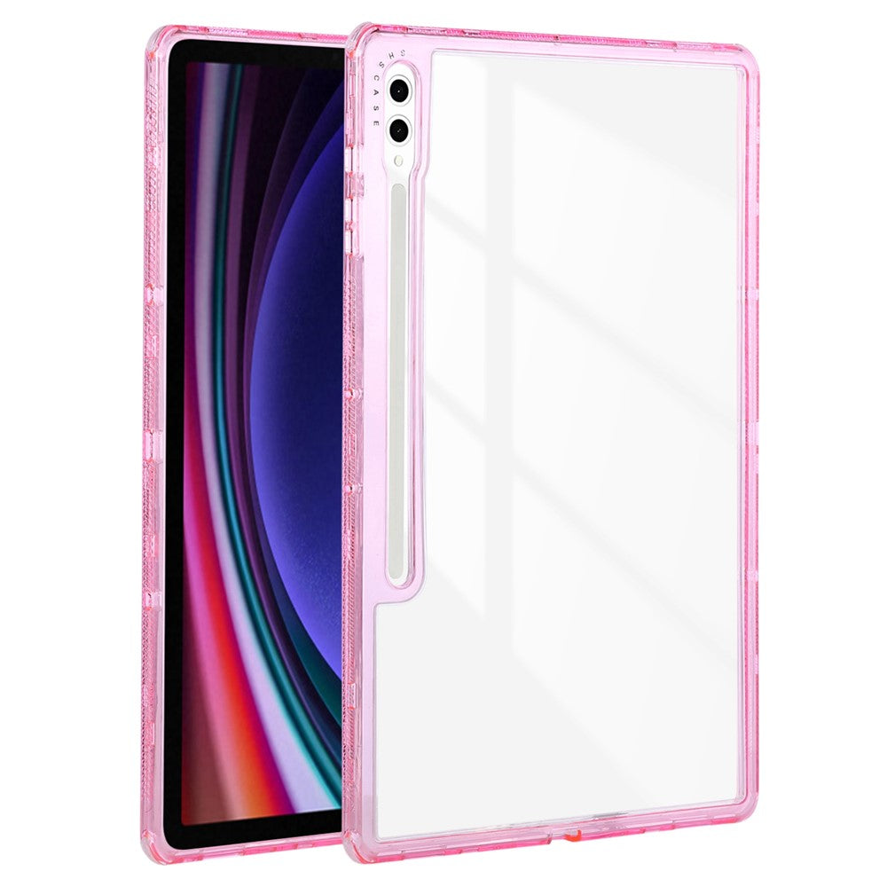 For Samsung Galaxy Tab S9 Ultra Clear Case 3-in-1 PC + TPU Shockproof Tablet Cover