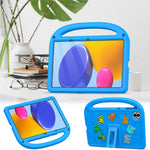 For Honor Pad 10 Kickstand Case Cartoon Design Anti-Drop EVA+PC Tablet Cover with Strap for Kids