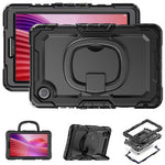 For Lenovo Tab K9 TB305FU Kickstand Case PC + Silicone Tablet Cover with Shoulder Strap