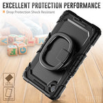 For Lenovo Tab K9 TB305FU Kickstand Case PC + Silicone Tablet Cover with Shoulder Strap