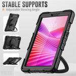 For Lenovo Tab K9 TB305FU Kickstand Case PC + Silicone Tablet Cover with Shoulder Strap