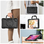 For Lenovo Tab K9 TB305FU Kickstand Case PC + Silicone Tablet Cover with Shoulder Strap