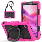 For Lenovo Tab K9 TB305FU Kickstand Case PC + Silicone Tablet Cover with Shoulder Strap