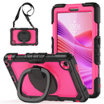 For Lenovo Tab K9 TB305FU Kickstand Case PC + Silicone Tablet Cover with Shoulder Strap