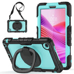 For Lenovo Tab K9 TB305FU Kickstand Case PC + Silicone Tablet Cover with Shoulder Strap