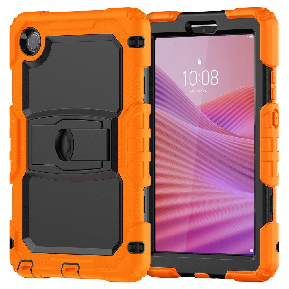 For Lenovo Tab K9 TB305FU Case with Shoulder Strap Kickstand PC + Silicone Shockproof Tablet Cover