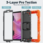 For Lenovo Tab K9 TB305FU Case with Shoulder Strap Kickstand PC + Silicone Shockproof Tablet Cover