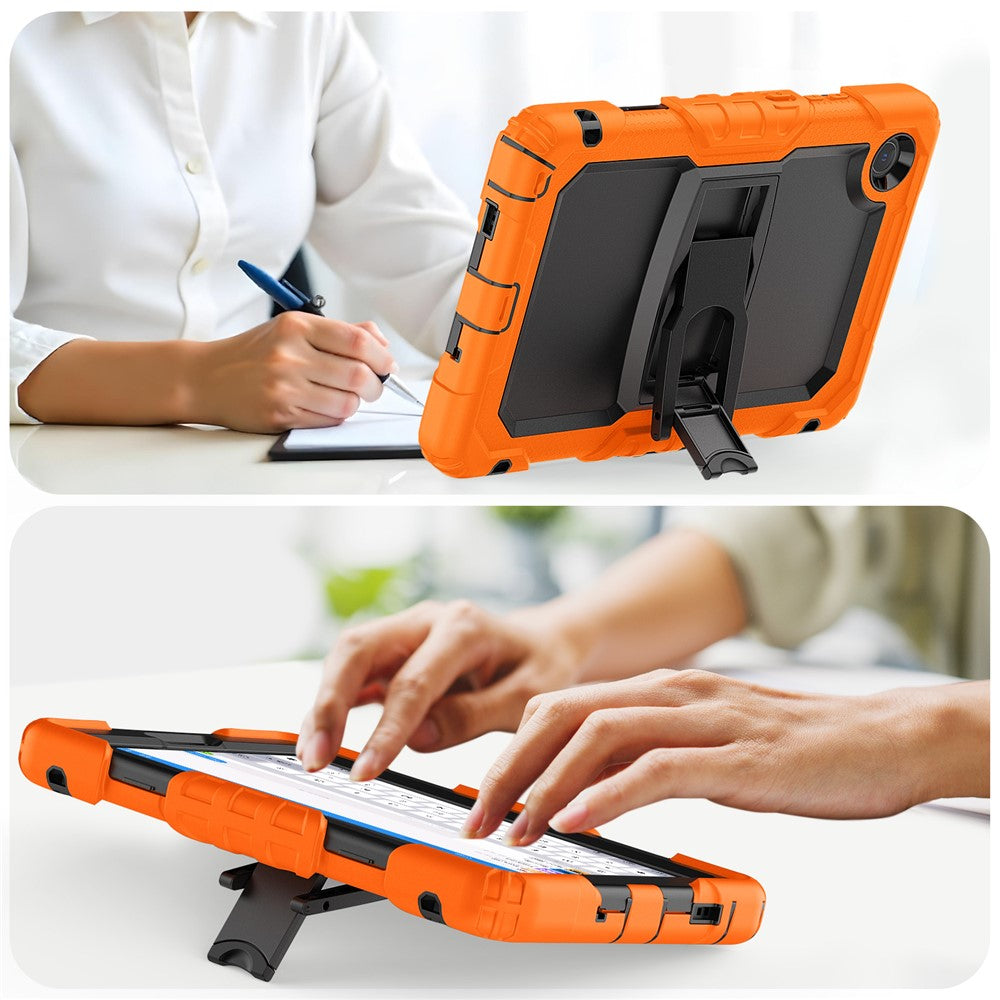 For Lenovo Tab K9 TB305FU Case with Shoulder Strap Kickstand PC + Silicone Shockproof Tablet Cover