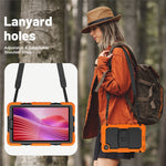 For Lenovo Tab K9 TB305FU Case with Shoulder Strap Kickstand PC + Silicone Shockproof Tablet Cover