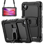 For Lenovo Tab K9 TB305FU Case with Shoulder Strap Kickstand PC + Silicone Shockproof Tablet Cover