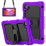 For Lenovo Tab K9 TB305FU Case with Shoulder Strap Kickstand PC + Silicone Shockproof Tablet Cover
