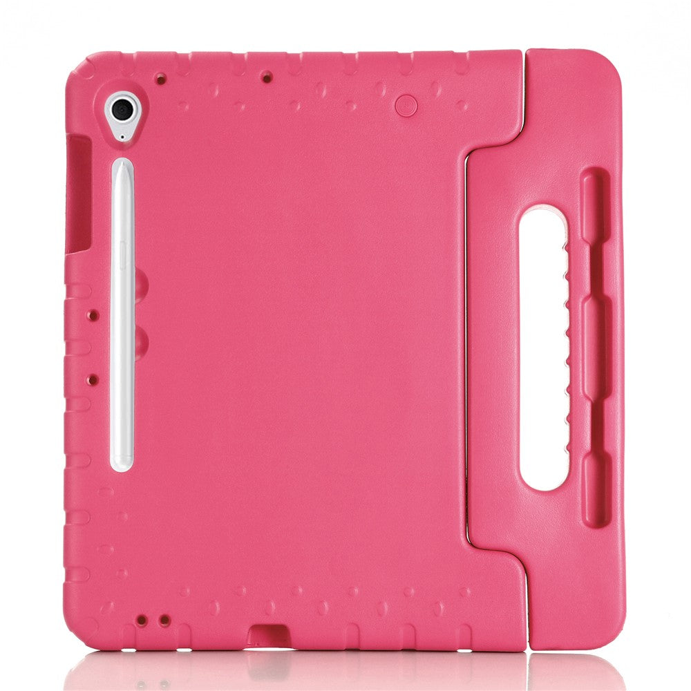 Til Samsung Galaxy Tab S10 FE+ EVA-etui Børnevenligt håndtag Tabletcover med støttefod