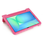 Til Samsung Galaxy Tab S10 FE+ EVA-etui Børnevenligt håndtag Tabletcover med støttefod