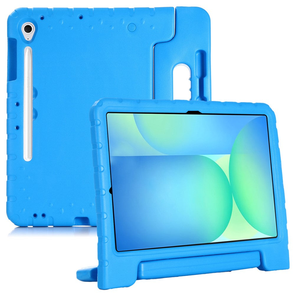 Til Samsung Galaxy Tab S10 FE+ EVA-etui Børnevenligt håndtag Tabletcover med støttefod