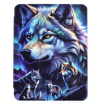 For Xiaomi Pad 7 / Pad 7 Pro Case Y-Fold Stand Pattern Print Leather + Clear Acrylic Tablet Cover with Pencil Holder
