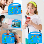 For Xiaomi Redmi Pad 2 11 Kickstand Case Cartoon Design Anti-Drop EVA+PC Tablet Cover with Strap for Kids