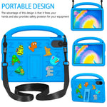 For Xiaomi Redmi Pad 2 11 Kickstand Case Cartoon Design Anti-Drop EVA+PC Tablet Cover with Strap for Kids