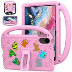 For Xiaomi Redmi Pad 2 11 Kickstand Case Cartoon Design Anti-Drop EVA+PC Tablet Cover with Strap for Kids
