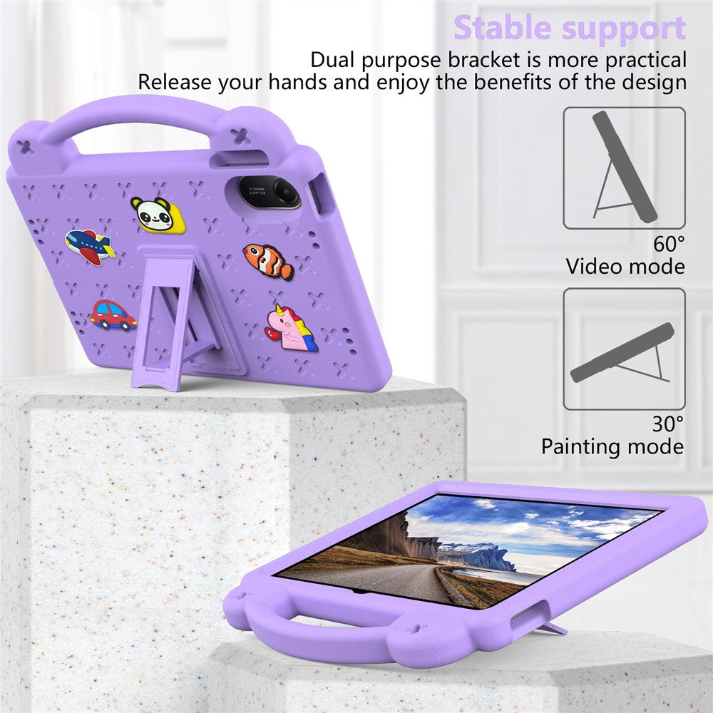 For Xiaomi Redmi Pad 2 11 Case Kids Cartoon Patterns Hand Grip Kickstand Tablet EVA Cover