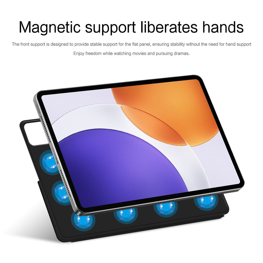 For Xiaomi Pad 7S Pro 12.5 Leather Case Stand Magnetic Tablet Cover Auto Wake  /  Sleep