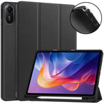 For Xiaomi Redmi Pad 2 11 Stand Case Shock-Absorbent Leather Tablet Cover with Pen Slot