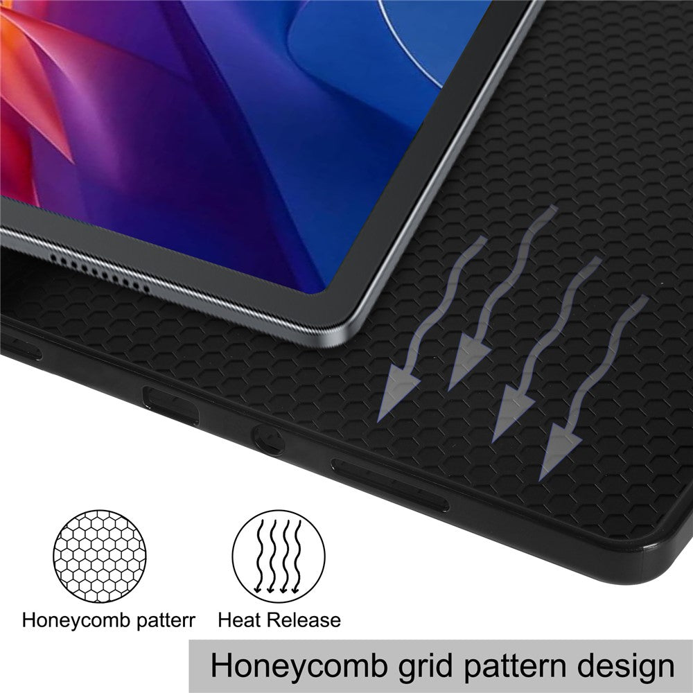 For Xiaomi Redmi Pad 2 11 Stand Case Shock-Absorbent Leather Tablet Cover with Pen Slot