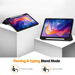 For Xiaomi Redmi Pad 2 11 Stand Case Shock-Absorbent Leather Tablet Cover with Pen Slot