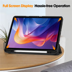 For Xiaomi Redmi Pad 2 11 Stand Case Shock-Absorbent Leather Tablet Cover with Pen Slot
