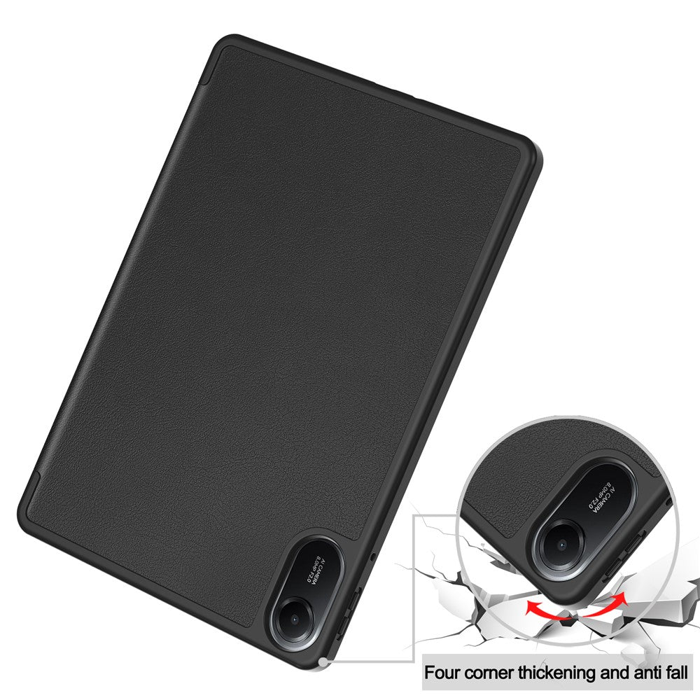 For Xiaomi Redmi Pad 2 11 Stand Case Shock-Absorbent Leather Tablet Cover with Pen Slot