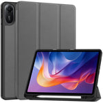 For Xiaomi Redmi Pad 2 11 Stand Case Shock-Absorbent Leather Tablet Cover with Pen Slot