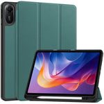 For Xiaomi Redmi Pad 2 11 Stand Case Shock-Absorbent Leather Tablet Cover with Pen Slot