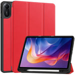 For Xiaomi Redmi Pad 2 11 Stand Case Shock-Absorbent Leather Tablet Cover with Pen Slot