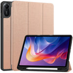 For Xiaomi Redmi Pad 2 11 Stand Case Shock-Absorbent Leather Tablet Cover with Pen Slot