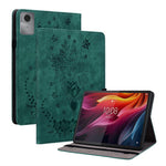 For Lenovo Tab K11 Gen 2 / Idea Tab / Xiaoxin Pad 11 2025 Case Card Holder Anti-Scratch Leather Cover Rose Flower Imprint