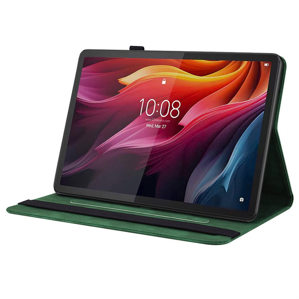 For Lenovo Tab K11 Gen 2 / Idea Tab / Xiaoxin Pad 11 2025 Case Butterfly Flower Imprint PU Leather Tablet Cover with Card Slots