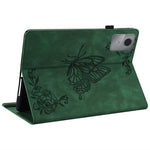 For Lenovo Tab K11 Gen 2 / Idea Tab / Xiaoxin Pad 11 2025 Case Butterfly Flower Imprint PU Leather Tablet Cover with Card Slots