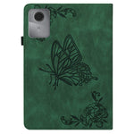For Lenovo Tab K11 Gen 2 / Idea Tab / Xiaoxin Pad 11 2025 Case Butterfly Flower Imprint PU Leather Tablet Cover with Card Slots