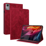 For Lenovo Tab K11 Gen 2 / Idea Tab / Xiaoxin Pad 11 2025 Case Butterfly Flower Imprint PU Leather Tablet Cover with Card Slots