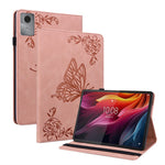 For Lenovo Tab K11 Gen 2 / Idea Tab / Xiaoxin Pad 11 2025 Case Butterfly Flower Imprint PU Leather Tablet Cover with Card Slots