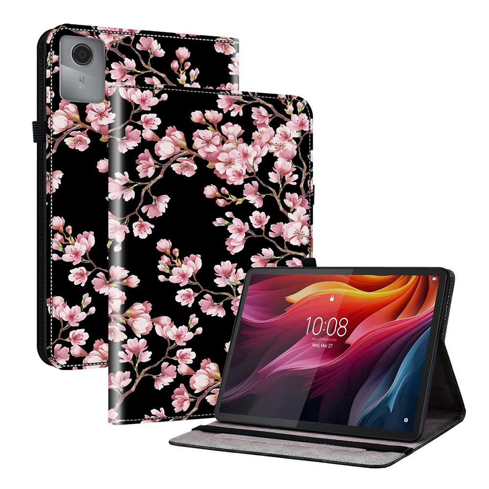 For Lenovo Tab K11 Gen 2 / Idea Tab / Xiaoxin Pad 11 2025 Leather Case Pattern Printed Stand Tablet Cover with Card Slots