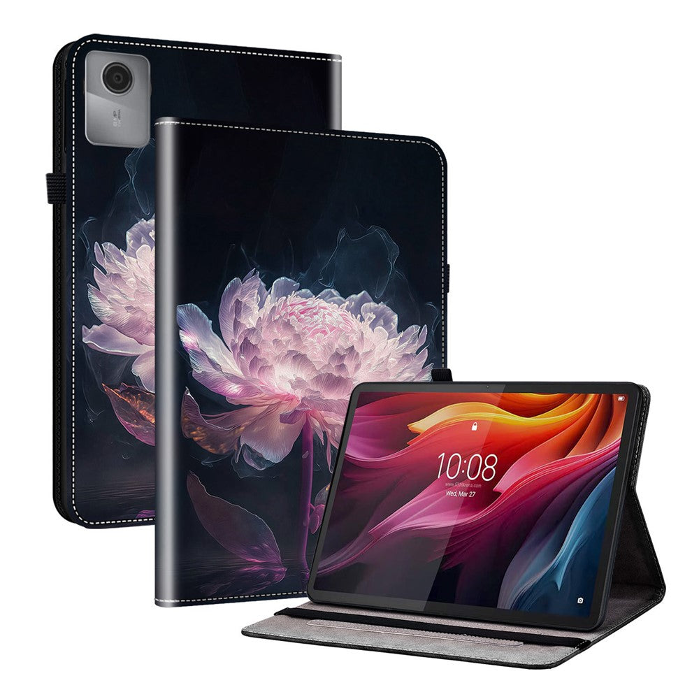 For Lenovo Tab K11 Gen 2 / Idea Tab / Xiaoxin Pad 11 2025 Leather Case Pattern Printed Stand Tablet Cover with Card Slots