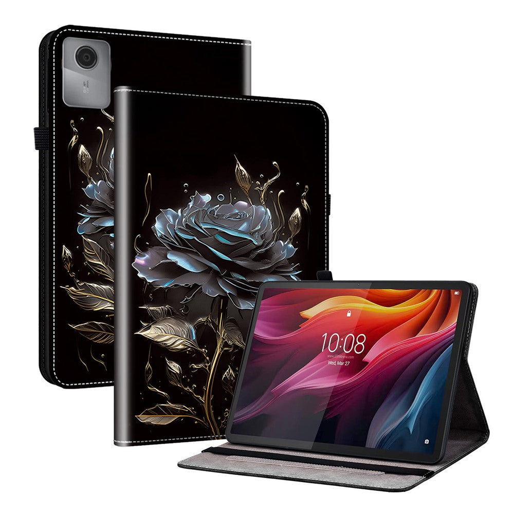 For Lenovo Tab K11 Gen 2 / Idea Tab / Xiaoxin Pad 11 2025 Leather Case Pattern Printed Stand Tablet Cover with Card Slots